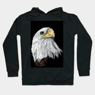 portrait of eagle Hoodie